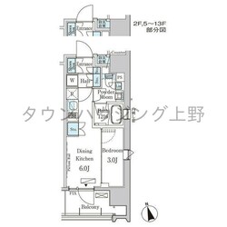 ライオンズフォーシア中央ＭＩＮＡＴＯの物件間取画像